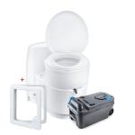 Thetford C223 cs 12V Çekme Karavan Döner Kasetli Tuvalet + Servis Kapağı